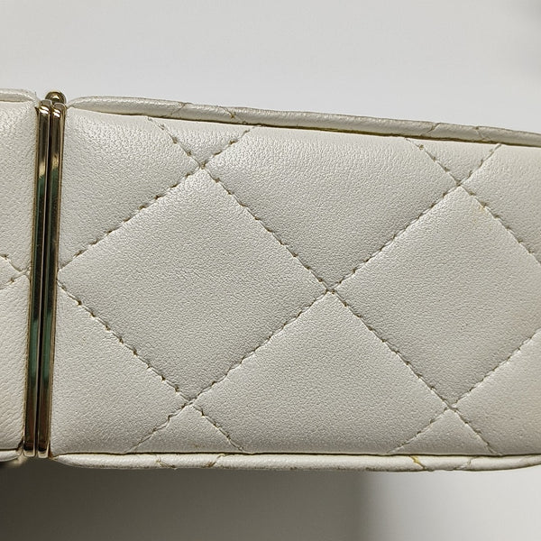 Quilted Lambskin White