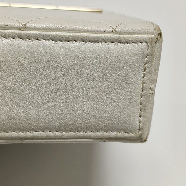 Quilted Lambskin White