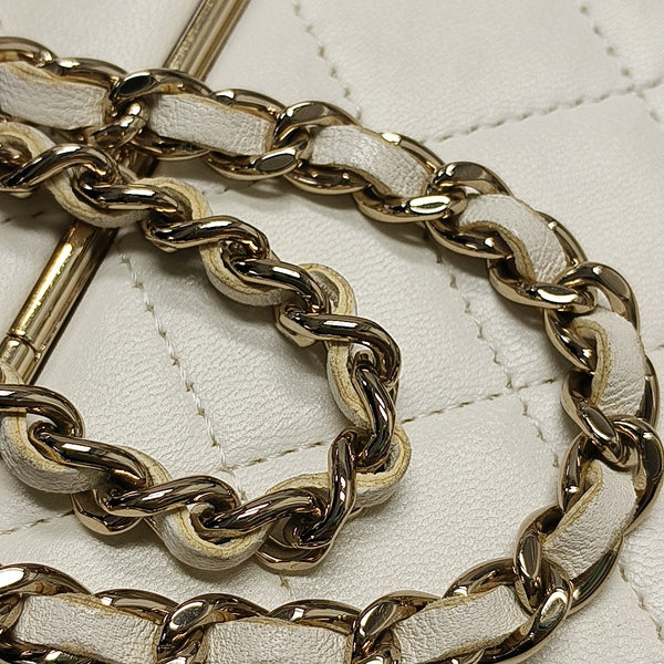 Quilted Lambskin White