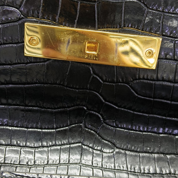 MANHATTAN Medium Calfskin Black