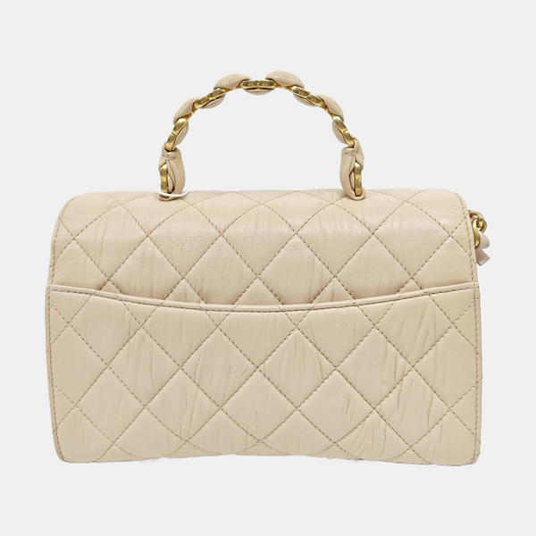 Quilted Lambskin Beige
