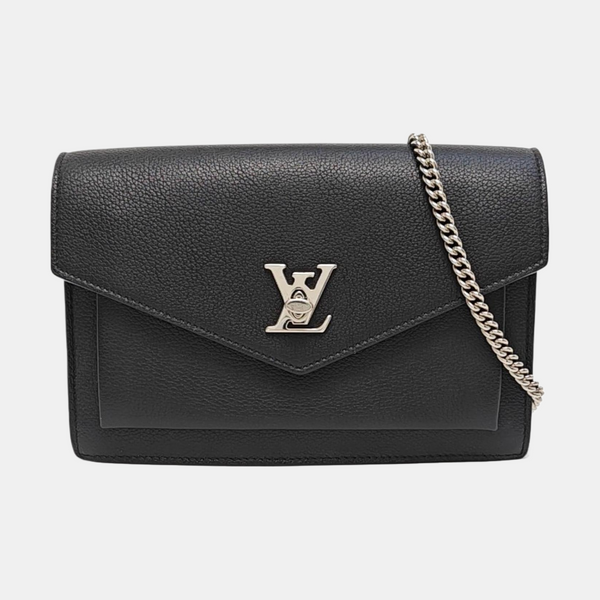 Authenticated pre-owned Lockme Calfskin Black - Shoulder Bag at Looply