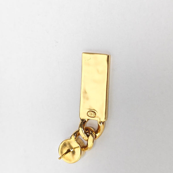 Authenticated pre-owned Brass Metal Gold Earring - Earrings at Looply