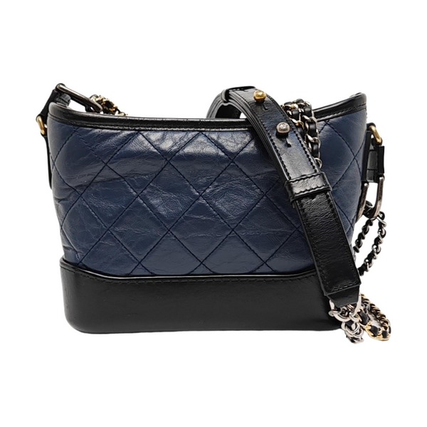 Authenticated pre-owned Gabrielle Quilted Calfskin Blue - Shoulder Bag at Looply