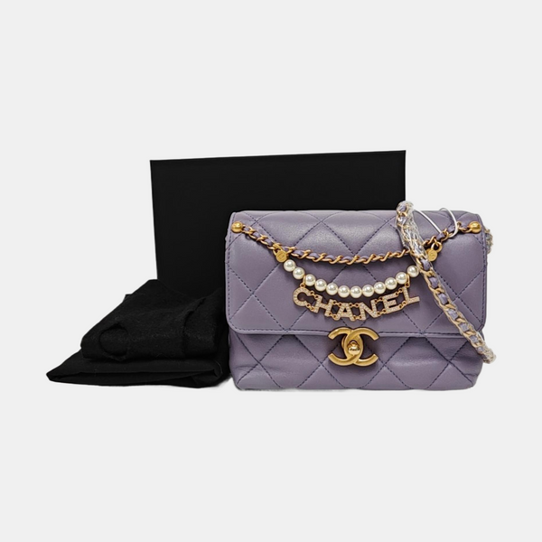 Quilted Lambskin Purple