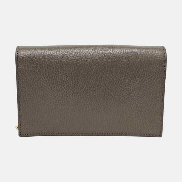 Authenticated pre-owned Interlocking G Calfskin Gray - Shoulder Bag at Looply