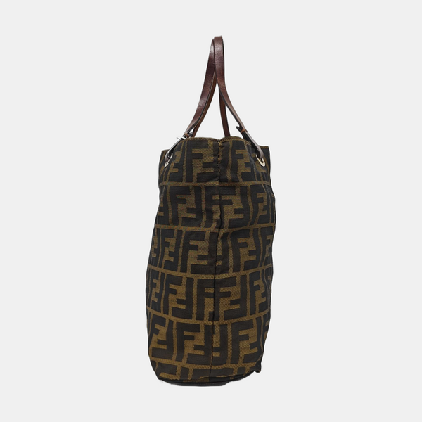 Bolso de tela tote marrón