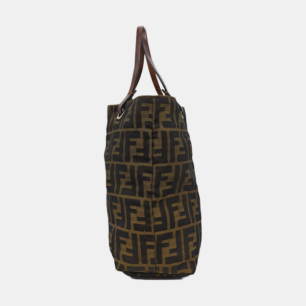 Bolso de tela tote marrón
