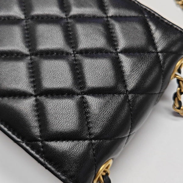 Quilted Lambskin Black