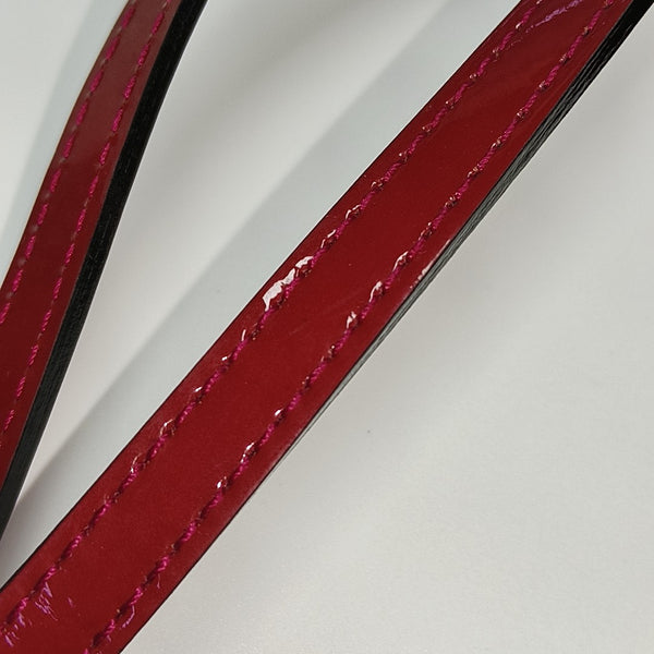Authenticated pre-owned Alma BB Monogram Patent Leather Red - Shoulder Bag at Looply