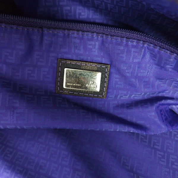 Bolso tote de lona revestida marrón