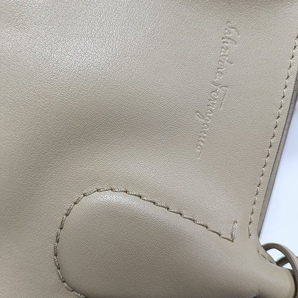 Gancini Calfskin Beige