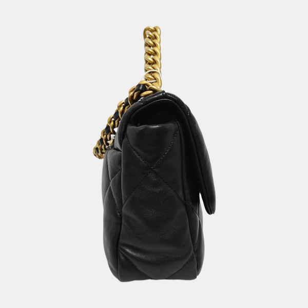 CHANEL 19 Small Quilted Lambskin Black