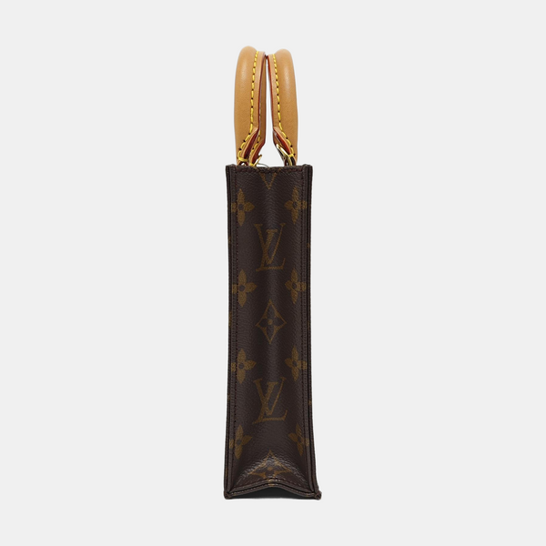 SAC PLAT Mini Monogram Coated Canvas Brown