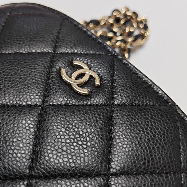 Quilted Grained Calfskin Black