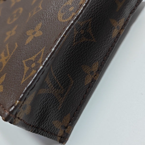 SAC PLAT Mini Monogram Coated Canvas Brown