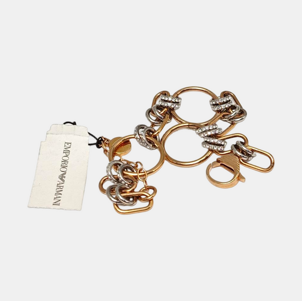 Authenticated pre-owned Stainless Steel Synthetic Crystal Rose Gold Bracelet - Bracelet at Looply