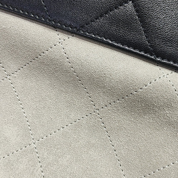 Quilted Suede Gray