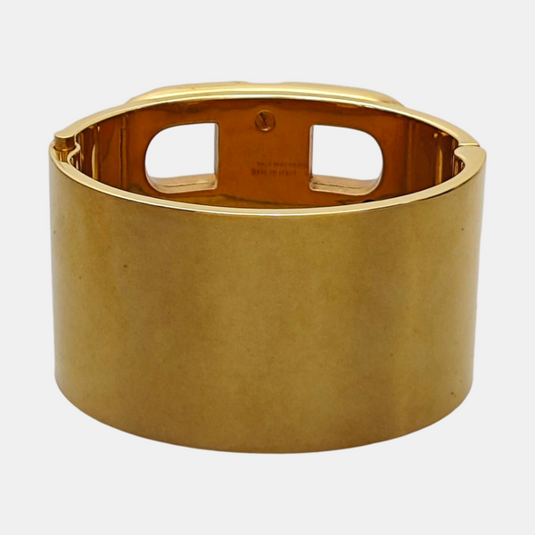 Authenticated pre-owned Synthetic Crystal Gold-tone Metal Bracelet - Bracelet at Looply