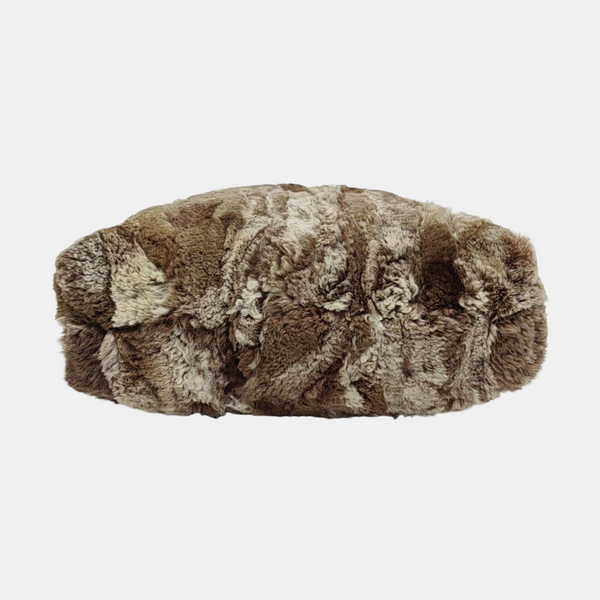 Bolso de mano de piel sintética marrón
