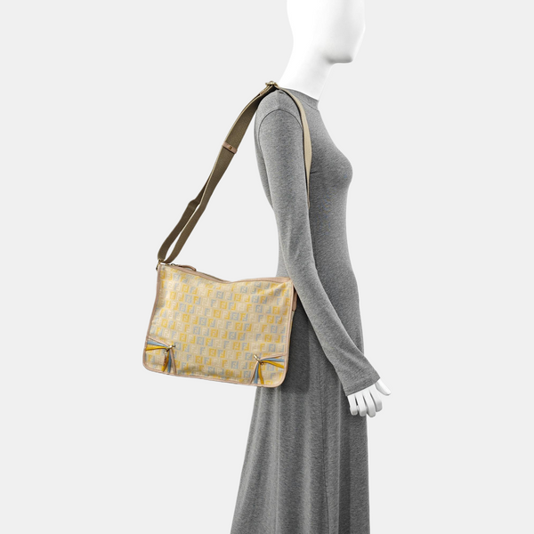 Canvas Crossbody Bag Beige
