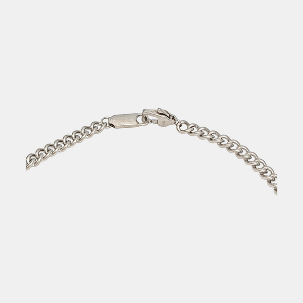 Authenticated pre-owned Stainless Steel Silver Necklace - Necklace at Looply