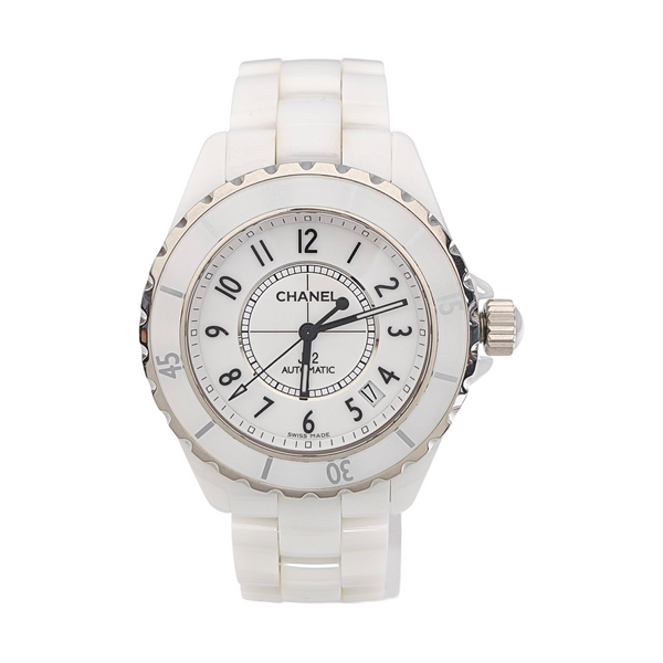 J12 38mm White Automatic Watch