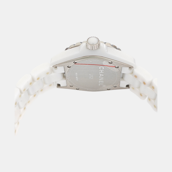 J12 38mm White Automatic Watch