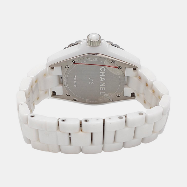 J12 38mm White Automatic Watch