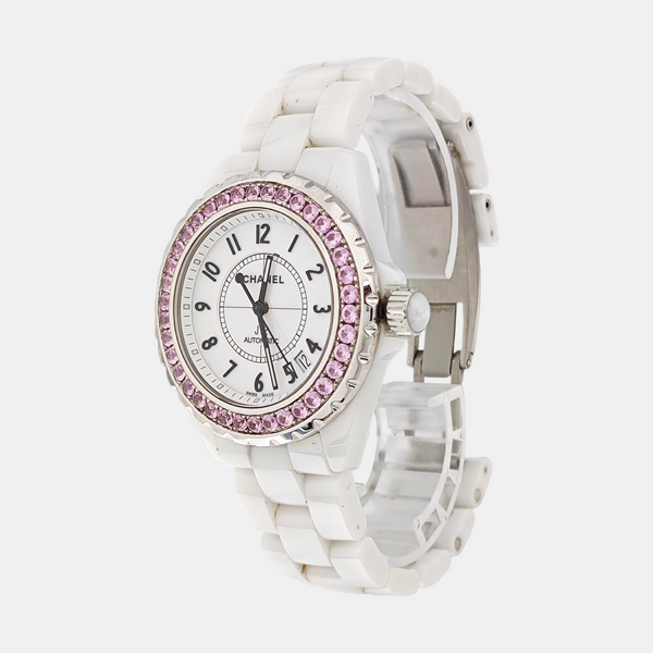 39mm White Automatic Watch