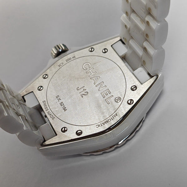 39mm White Automatic Watch
