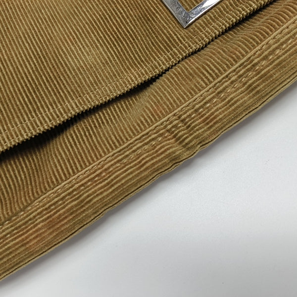 Bolso de mano de pana beige