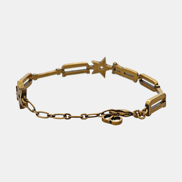 Authenticated pre-owned J'ADIOR Logo Gold-Tone Metal Bracelet - Bracelet at Looply