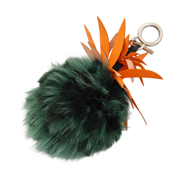 Authenticated pre-owned Fabric Green Bag Charm - Bag Charm at Looply
