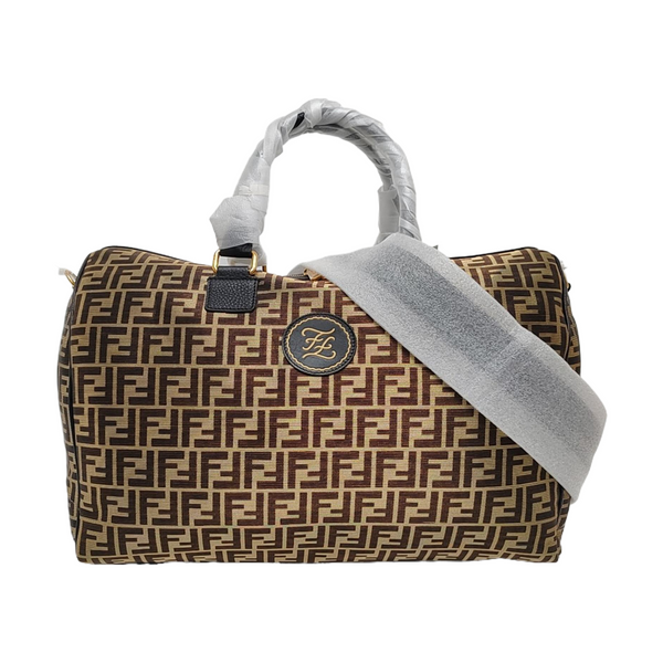 Fabric Shoulder Bag Gold