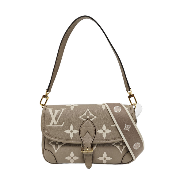DIANE Monogram Calfskin Gray