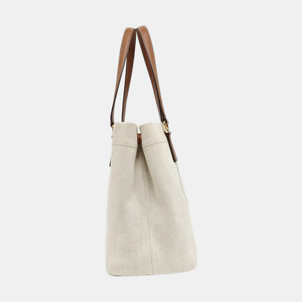 Linen Tote Bag Small White