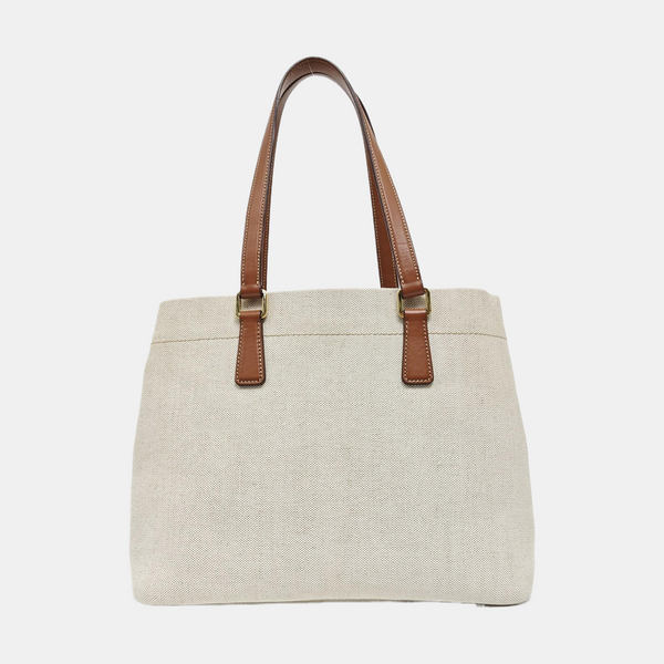 Linen Tote Bag Small White