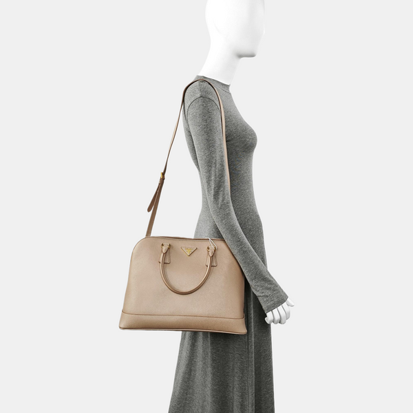 Saffiano Calfskin Shoulder Bag Pink