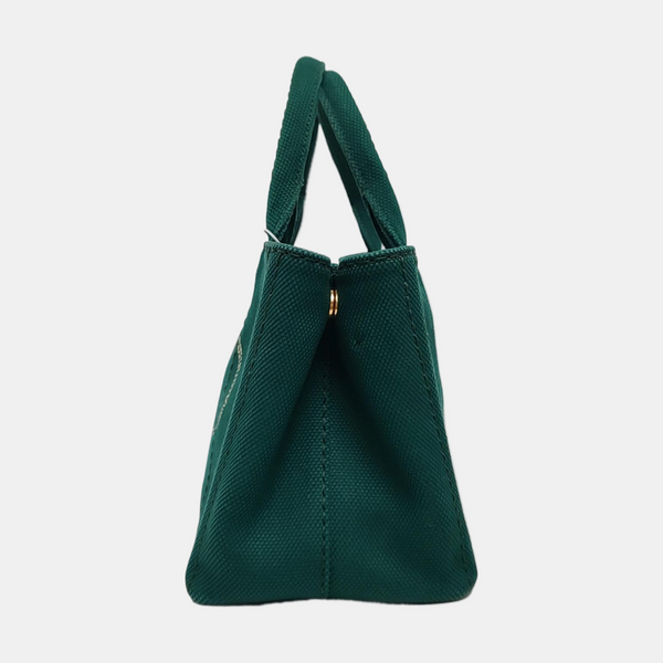 Denim Quilted Canvas Green