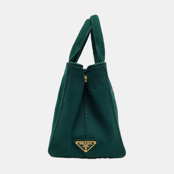 Denim Quilted Canvas Green