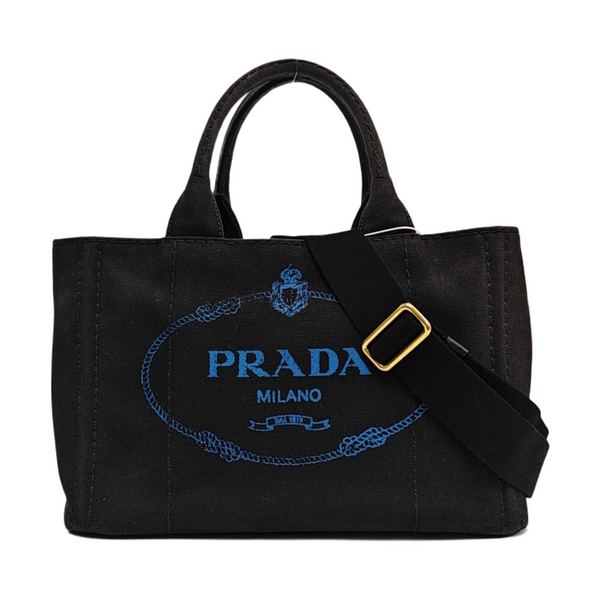 Denim Quilted Canvas Black