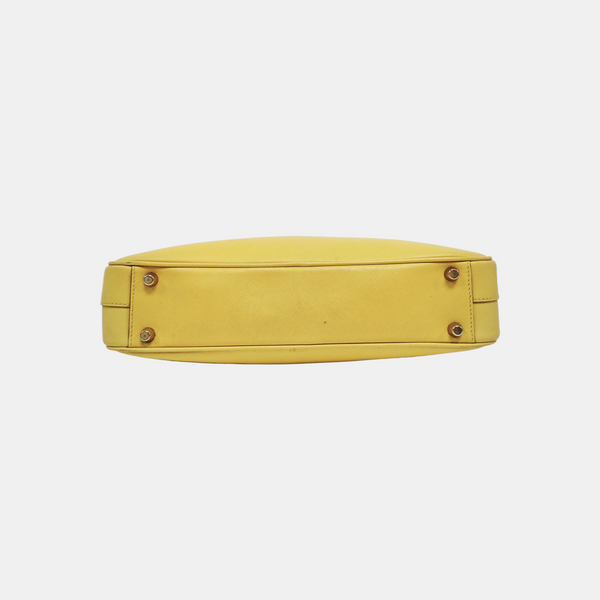 Calfskin Top Handle Bag Yellow