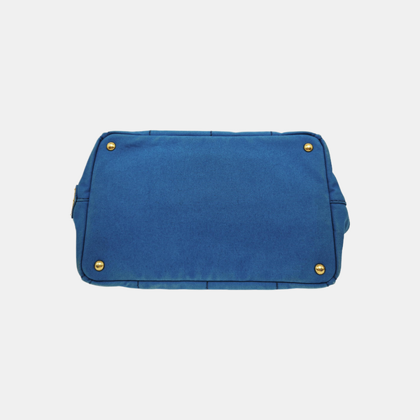 Denim Quilted Canvas Blue