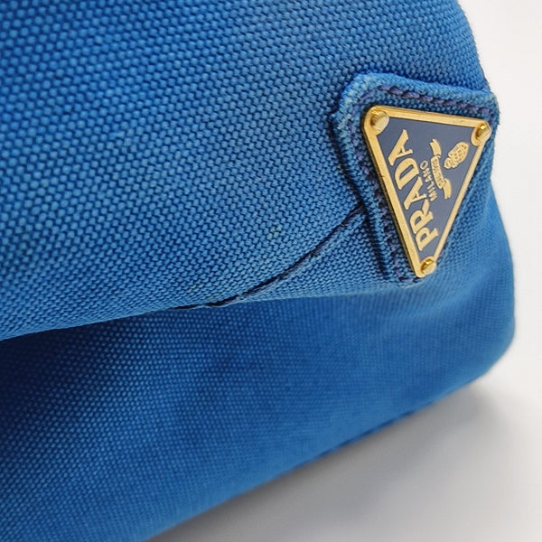 Denim Quilted Canvas Blue