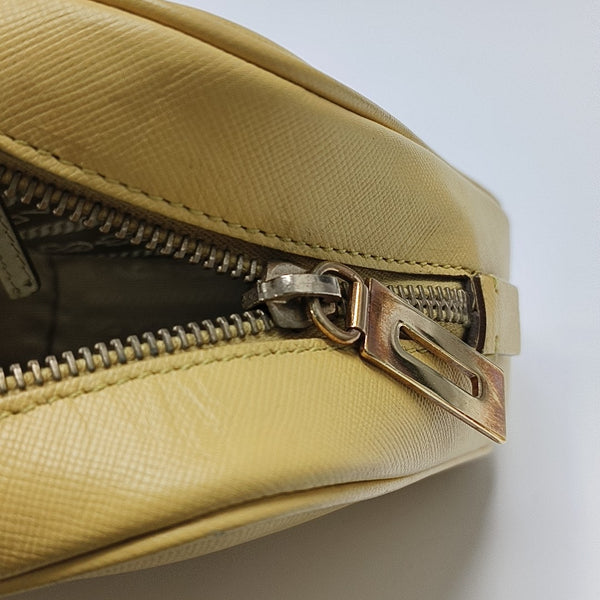 Calfskin Top Handle Bag Yellow