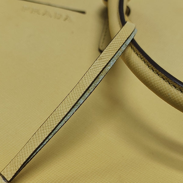 Calfskin Top Handle Bag Yellow