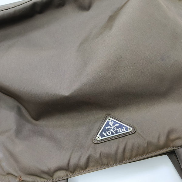Nylon Tote Bag Brown
