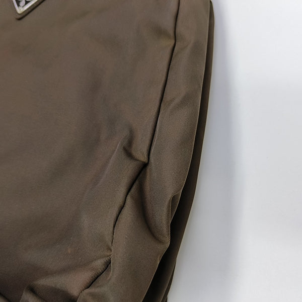 Nylon Tote Bag Brown