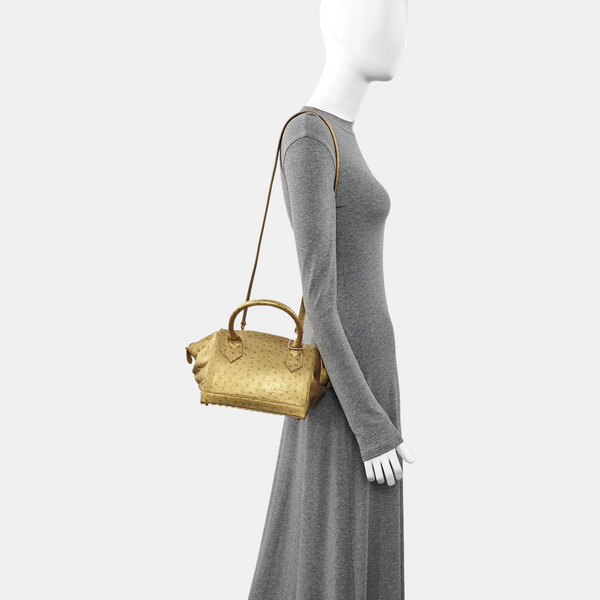 Leather Shoulder Bag Gold